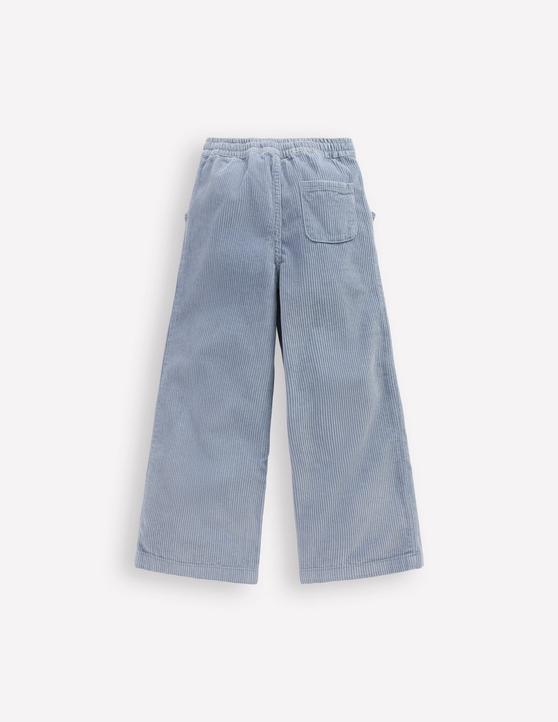 Relaxed Cord Trousers-Blue-2