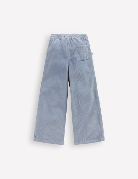 Relaxed Cord Trousers-Blue