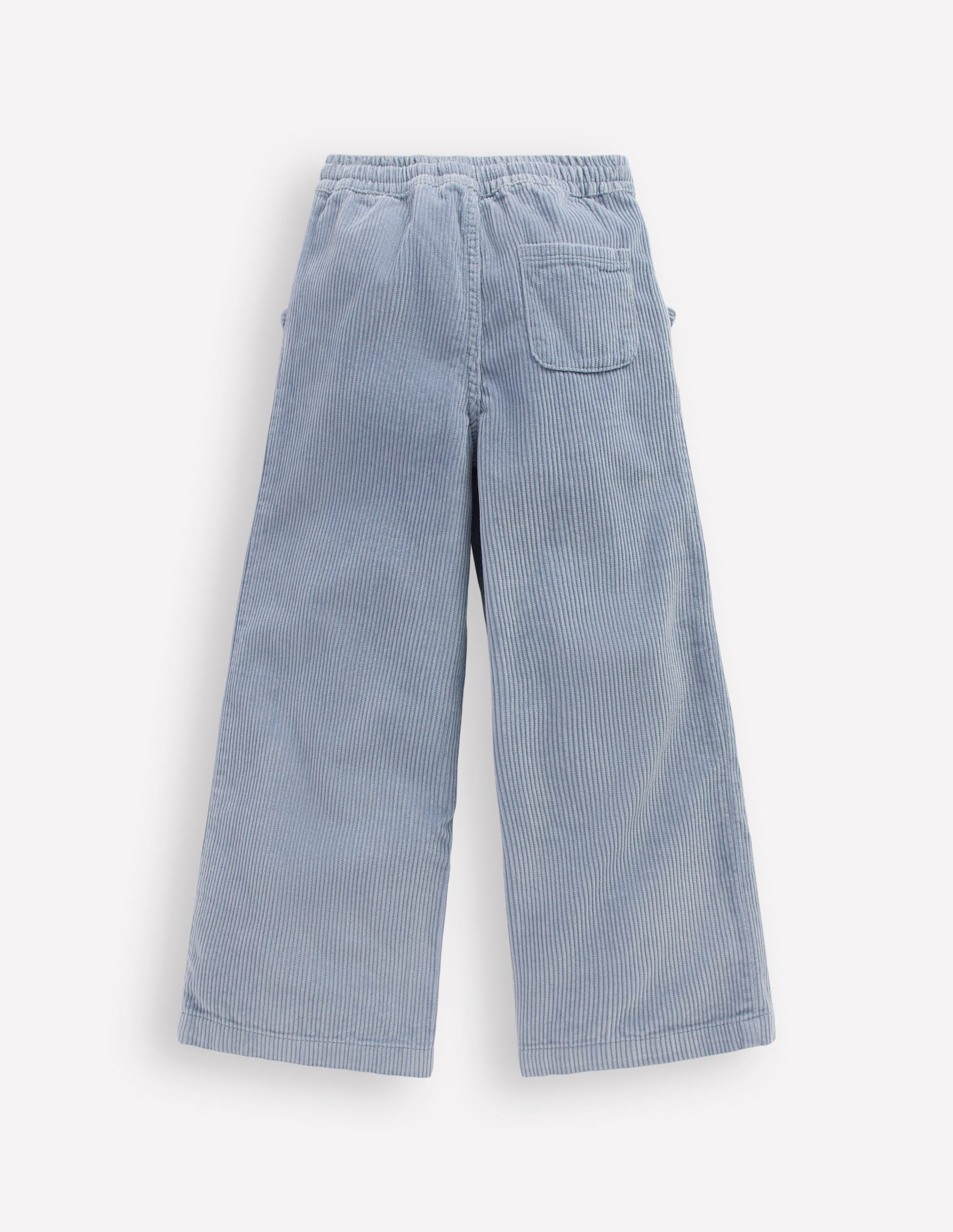 Relaxed Cord Trousers-Blue-2