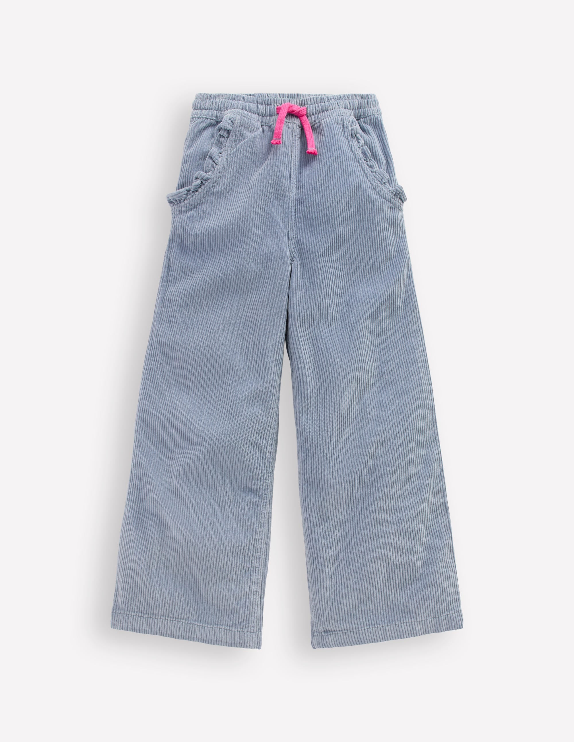 Relaxed Cord Trousers-Blue - Image 1