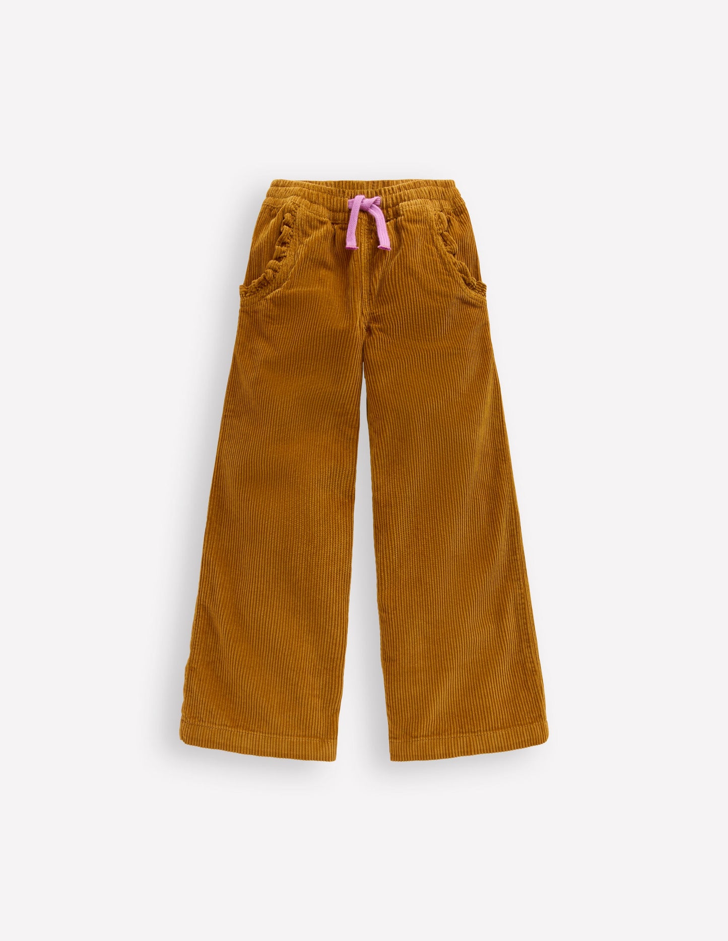 Relaxed Cord Trousers-Toffee Brown
