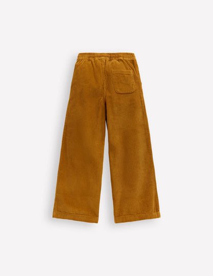 Relaxed Cord Trousers-Toffee Brown-2