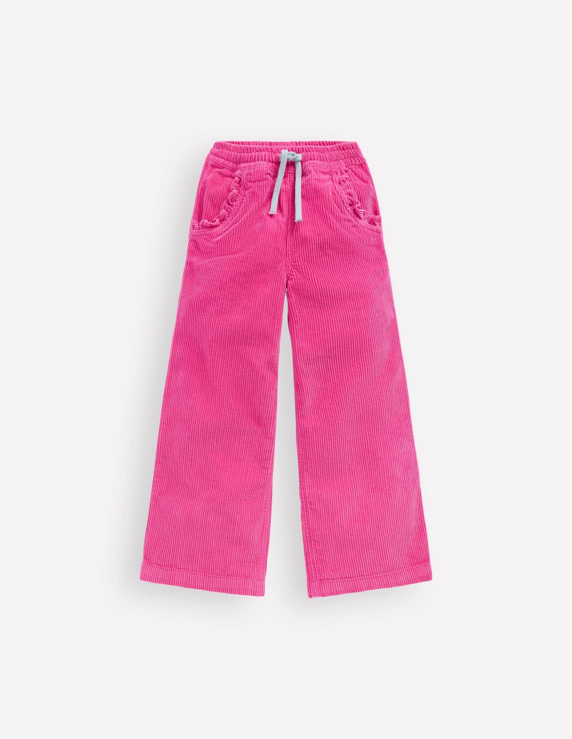 Relaxed Cord Trousers-Raspberry Pink-2