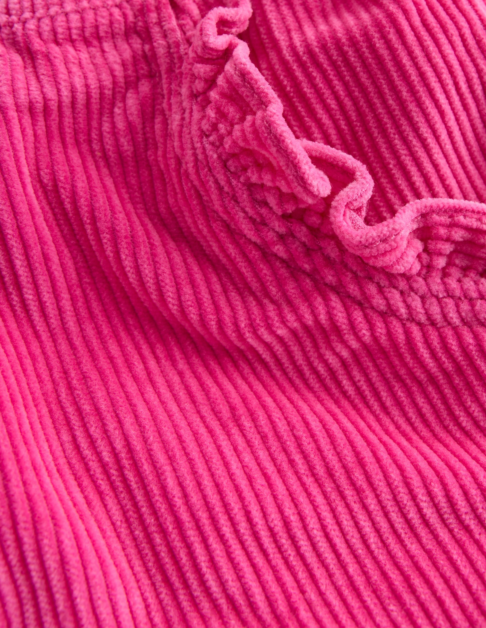 Relaxed Cord Trousers-Raspberry Pink - Image 3