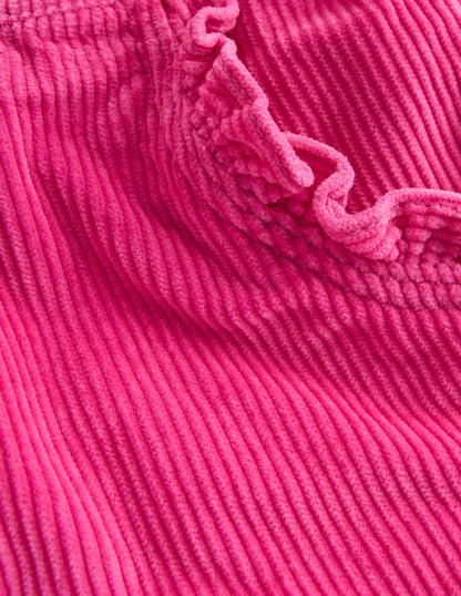 Relaxed Cord Trousers-Raspberry Pink-4