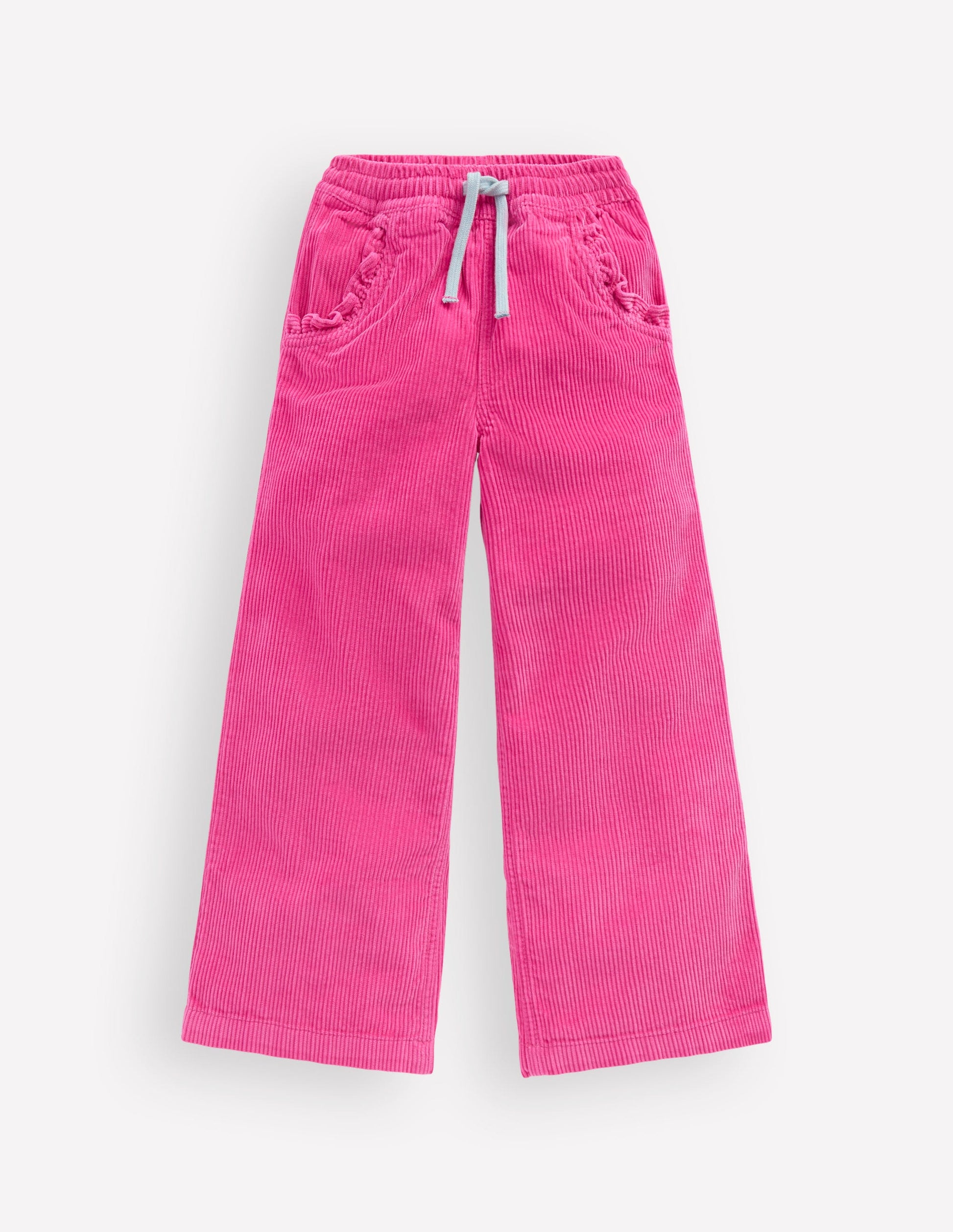 Relaxed Cord Trousers-Raspberry Pink-1