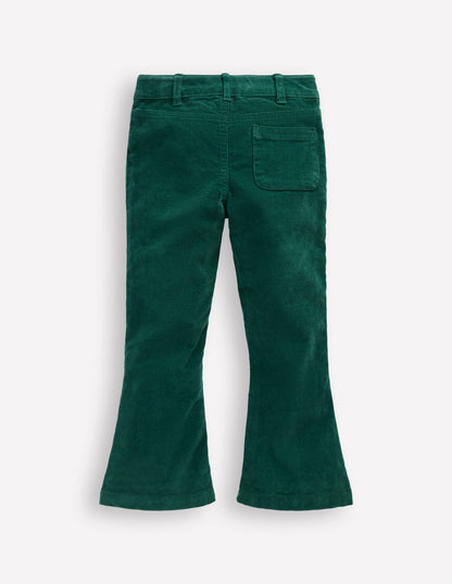 Kick Flare Trouser-Emerald Night-4