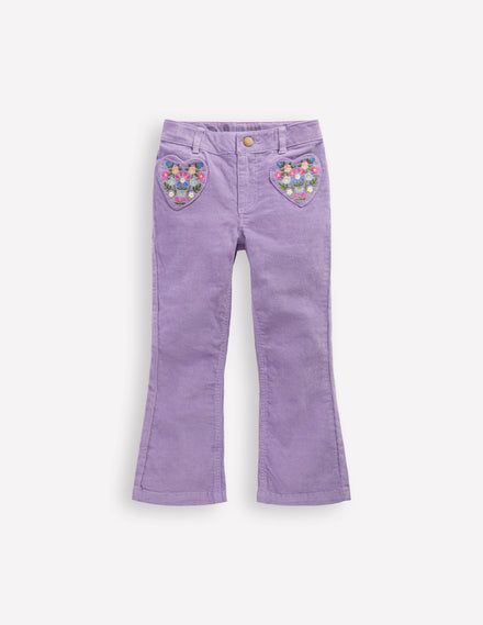 Kick Flare Trouser-Aster Purple