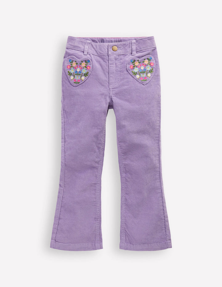 Kick Flare Trouser-Aster Purple