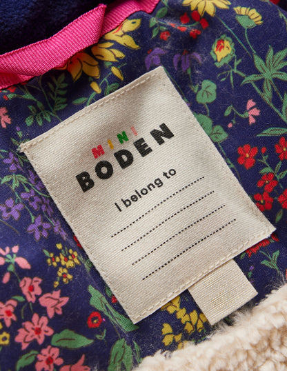 Joni Quilted Parka Coat-Blue Flower Meadow-5