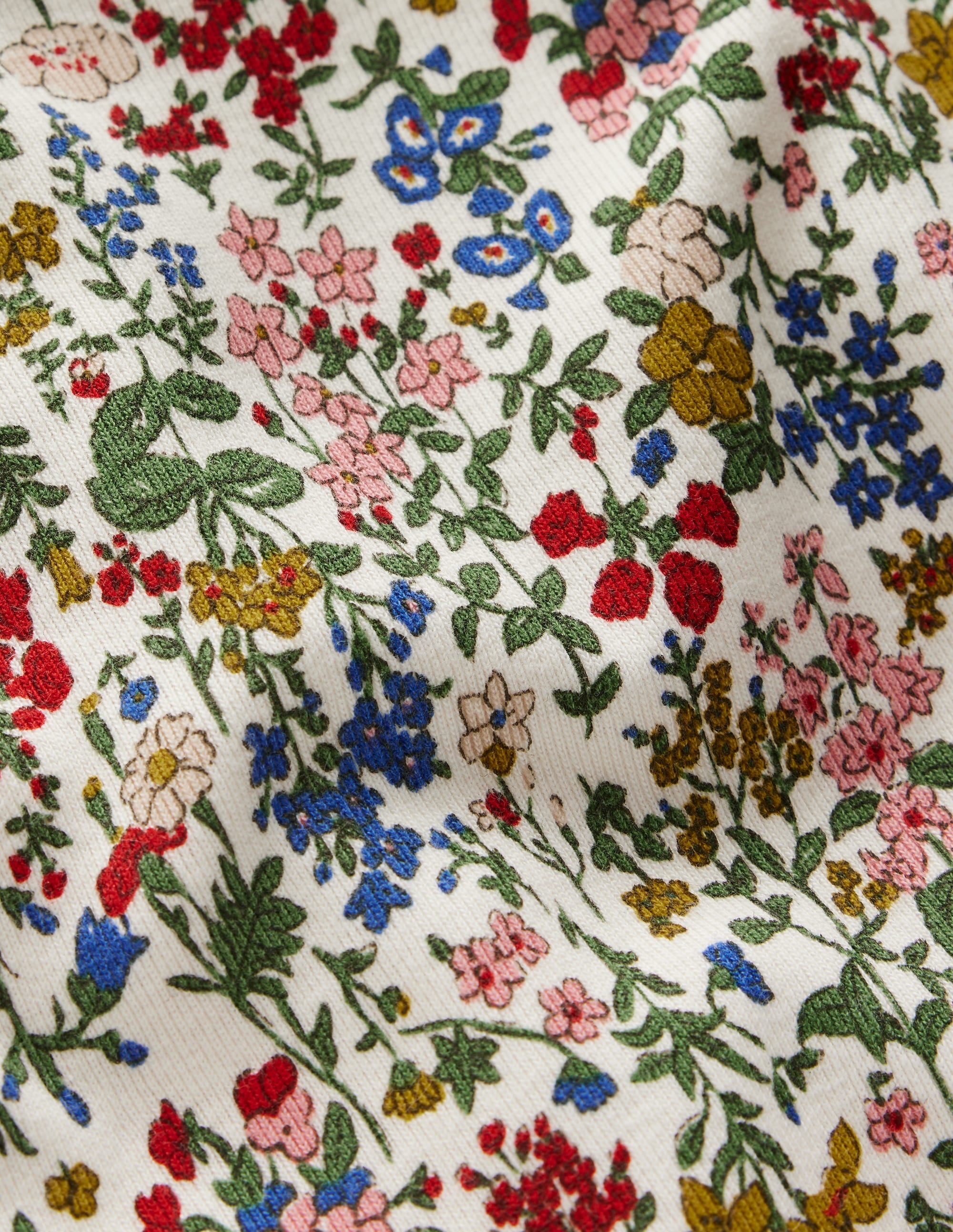 Snug Long John Pyjamas-Soft Ivory Floral - Image 3