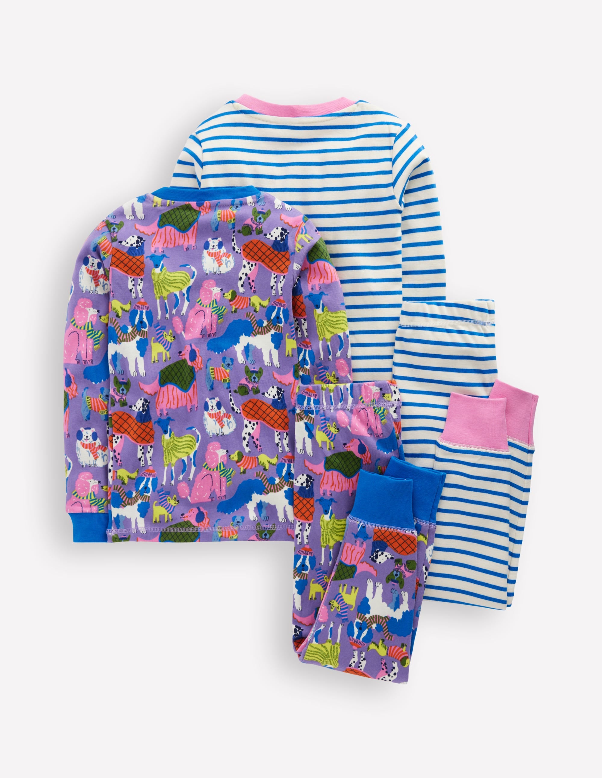 Twin Pack Snug Pyjamas-Vista Blue Cosy Pets - Image 2