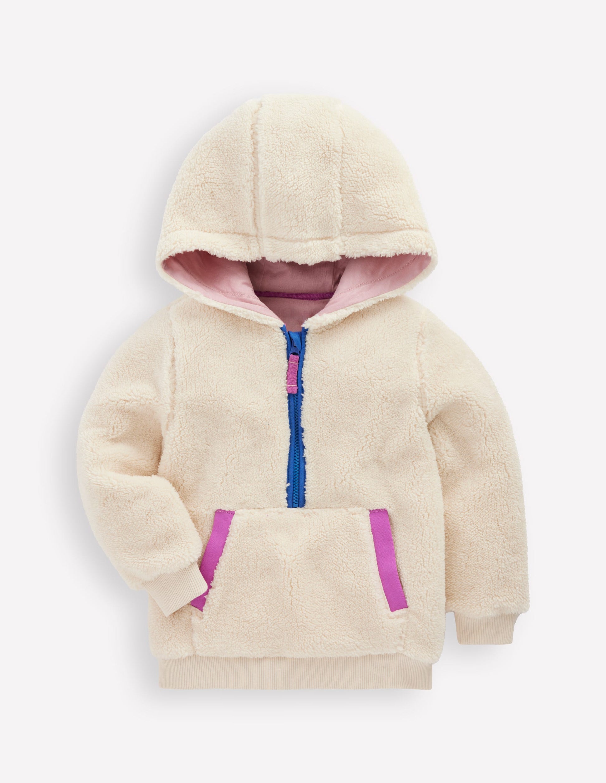Fleece Hoodie-Oatmeal-1