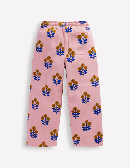 Wide Leg Printed Jogger-Oatmeal Cats-6
