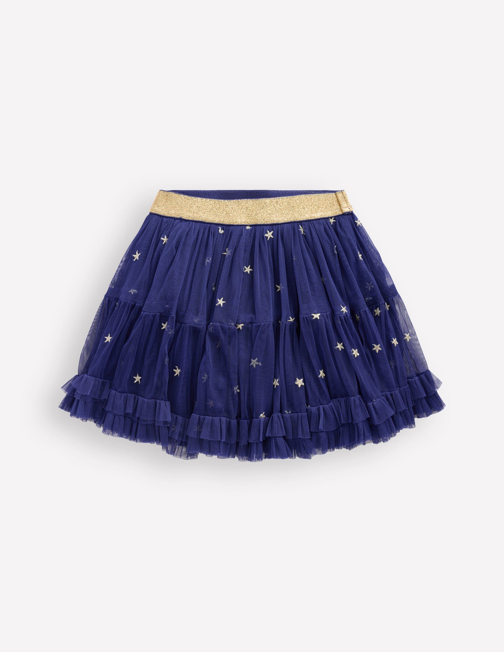 Interest Tulle Skirt-Navy Stars-4