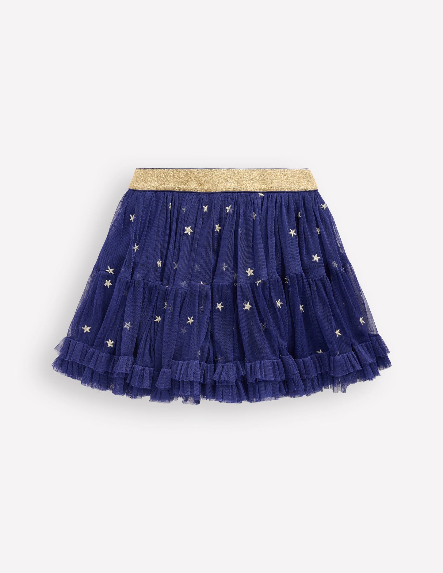 Interest Tulle Skirt-Navy Stars