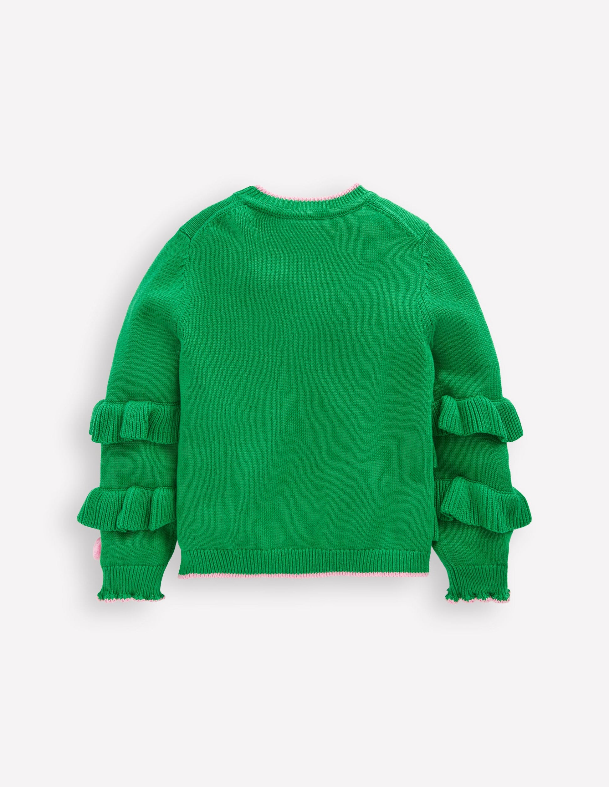 Festive Logo Cardigan-Rich Emerald Christmas Tree-3
