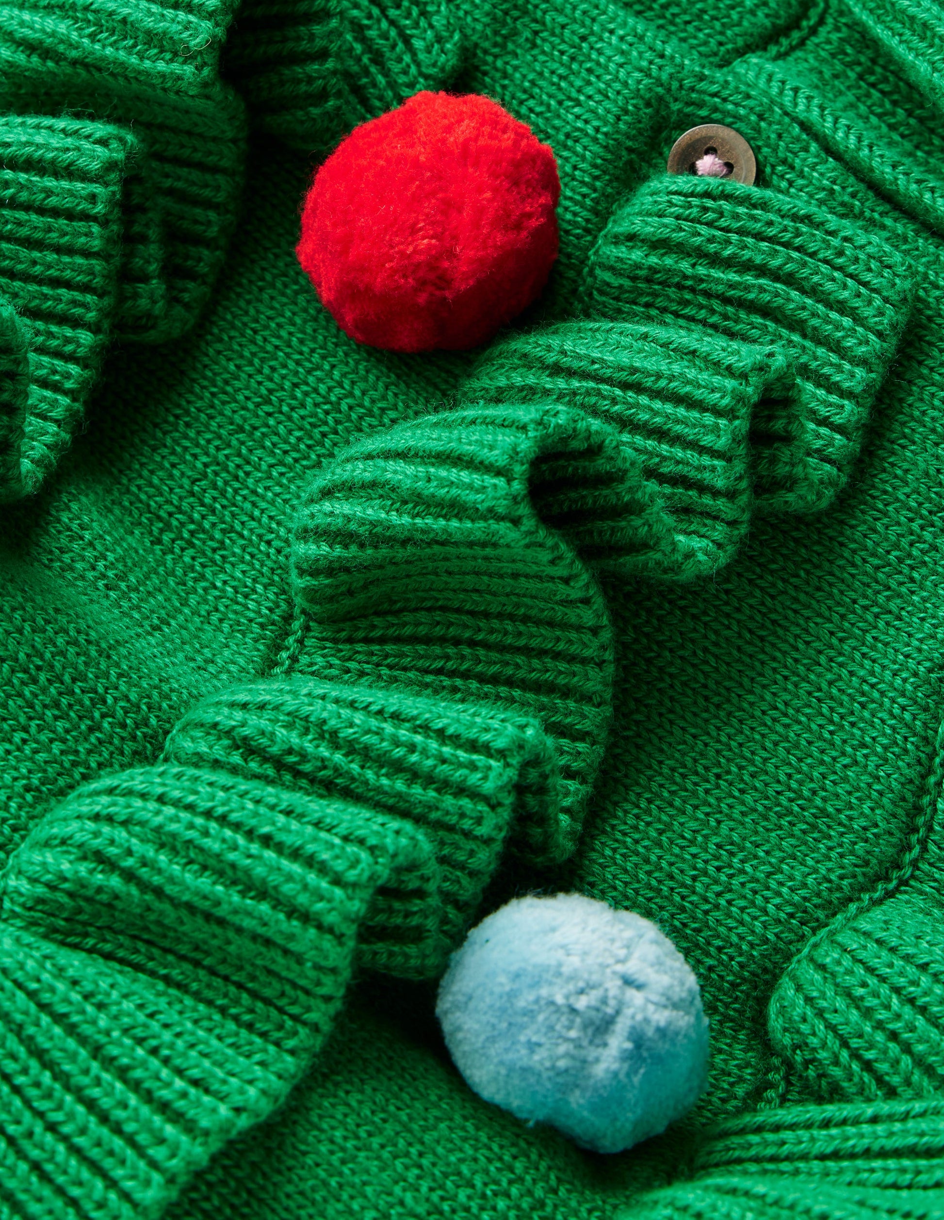 Festive Logo Cardigan-Rich Emerald Christmas Tree-4