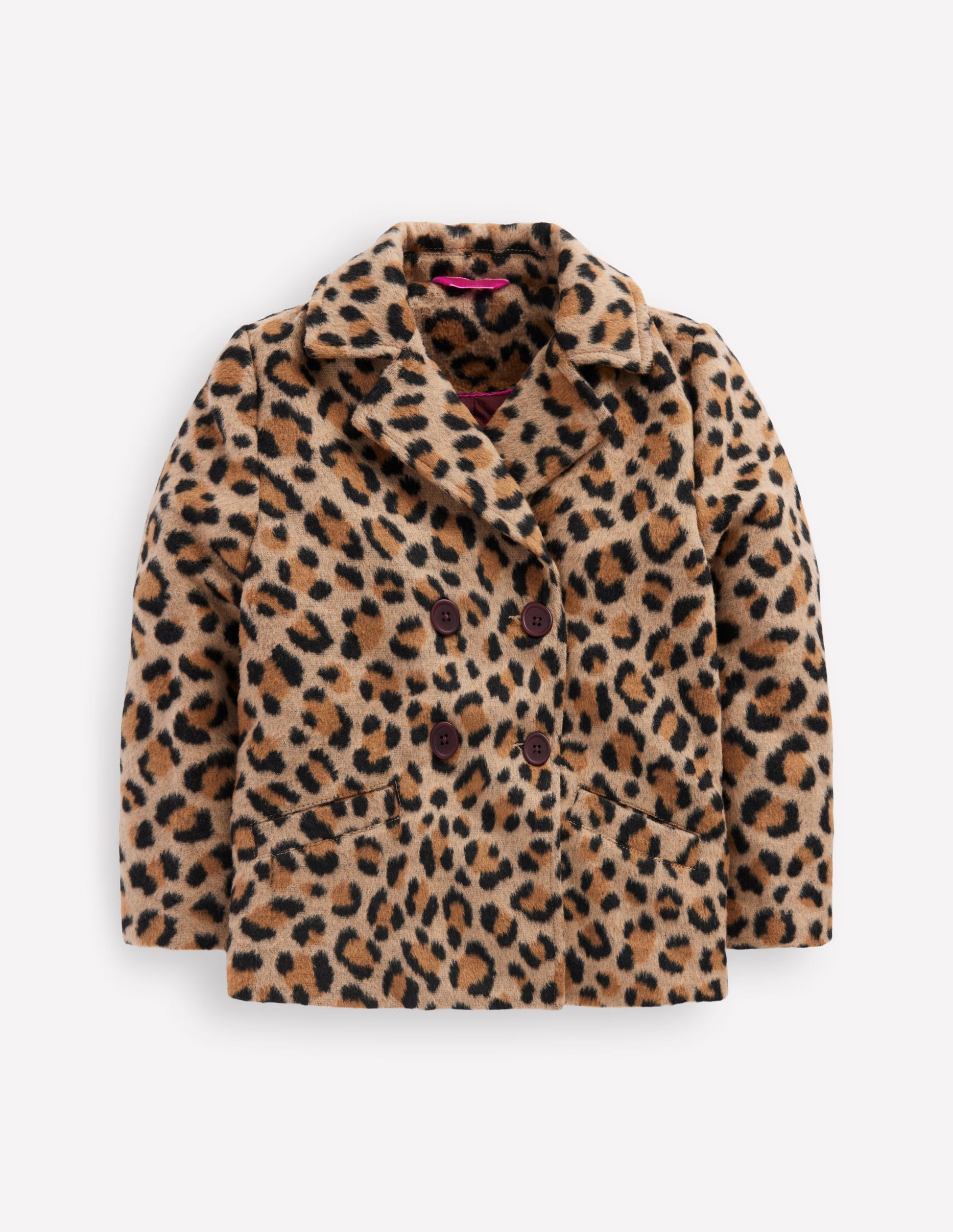 Pea Coat-Large Leopard Spot-2