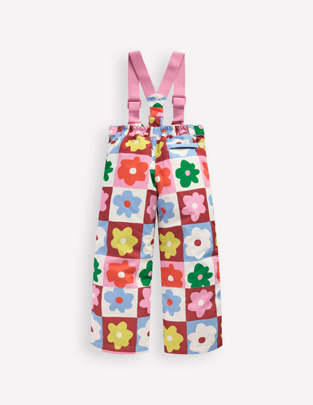 All Weather Waterproof Trouser-Multi Flower Check