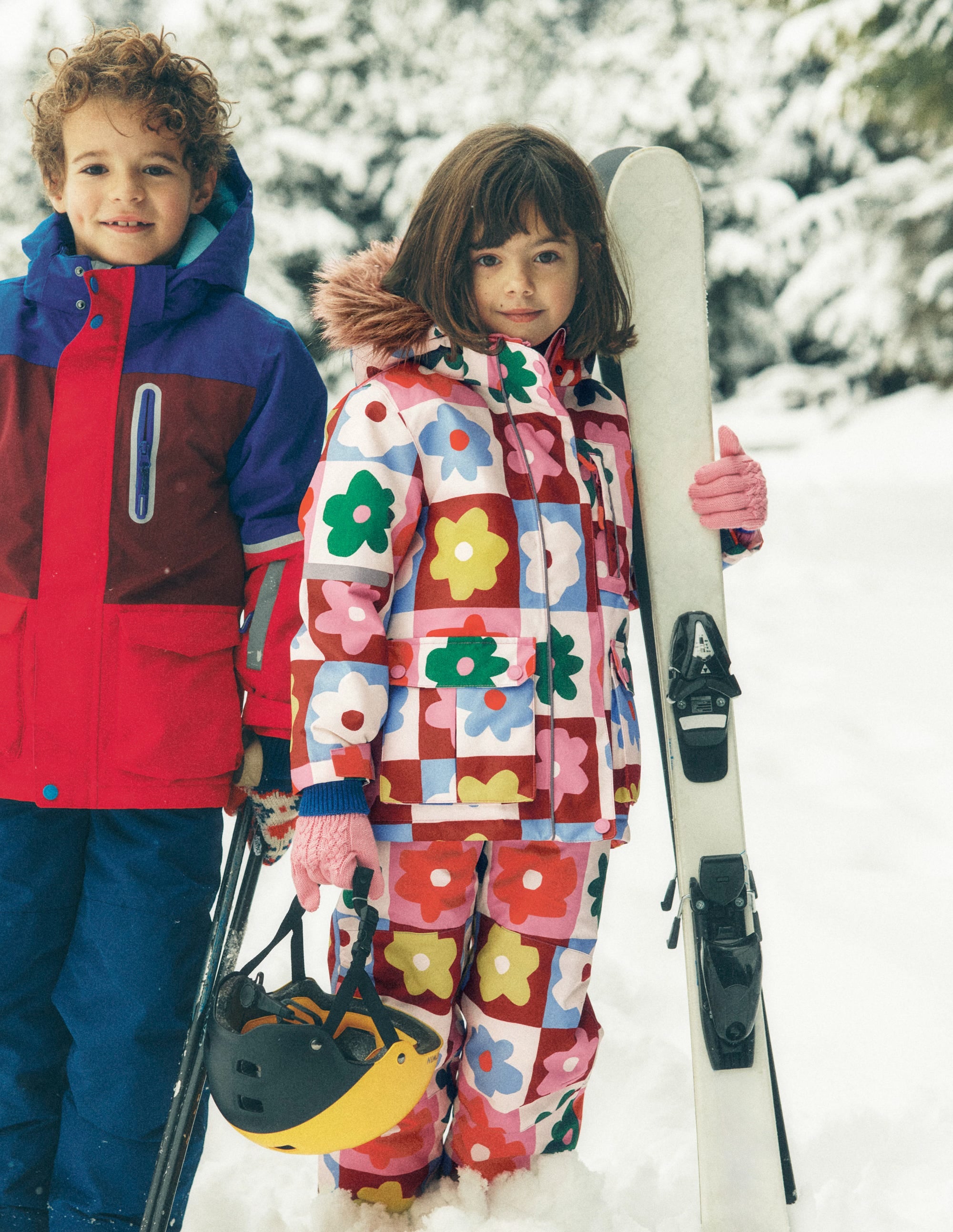 All Weather Waterproof Trouser-Multi Flower Check - Image 4
