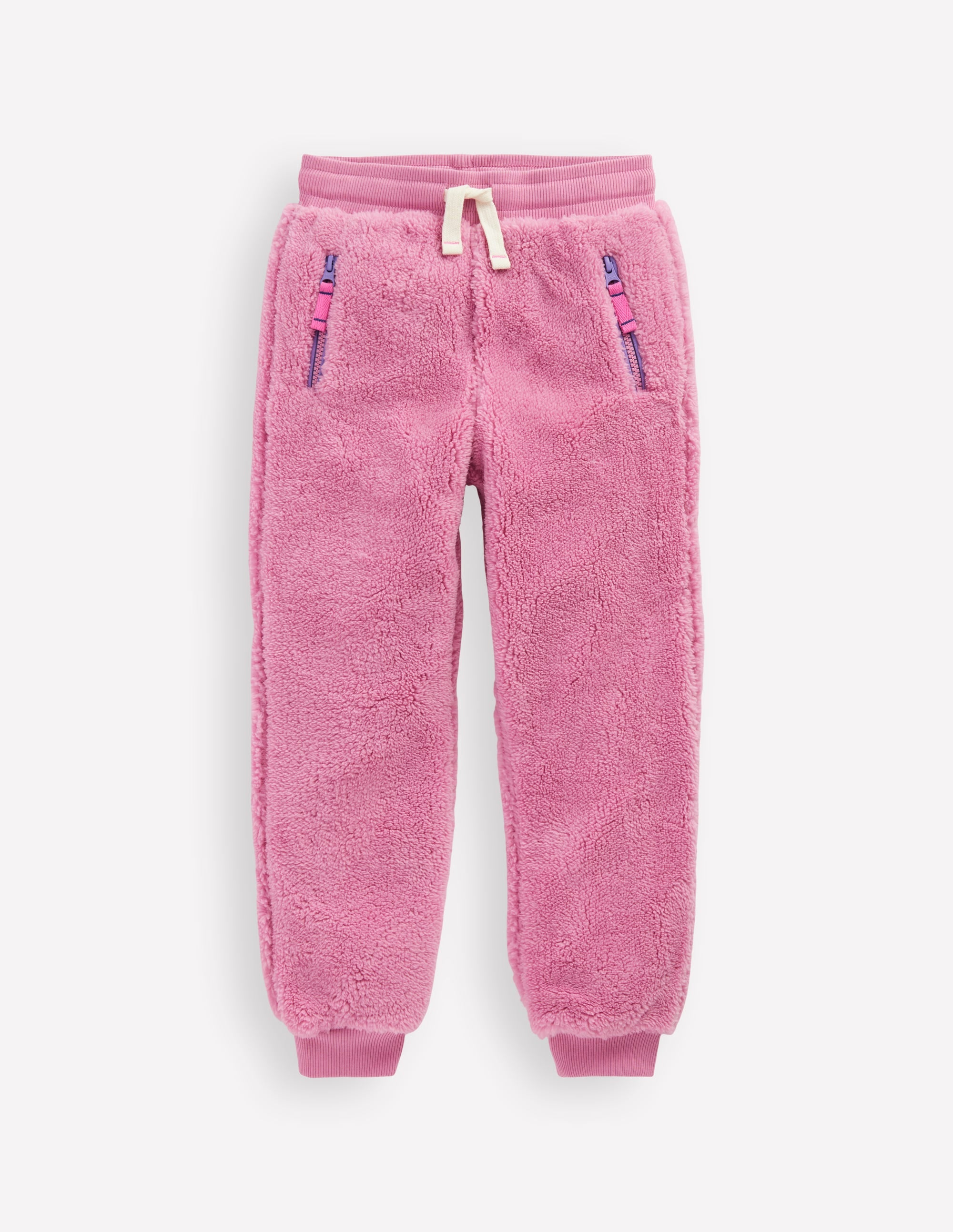 Cosy Fleece Joggers-Pink Haze - Image 1