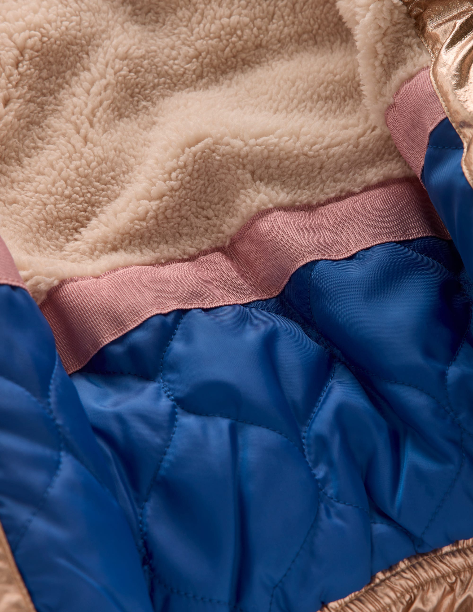 Fun Padded Coat-Gold - Image 5