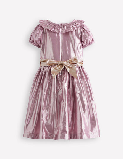 Fit & Flare Party Dress-Pink-3