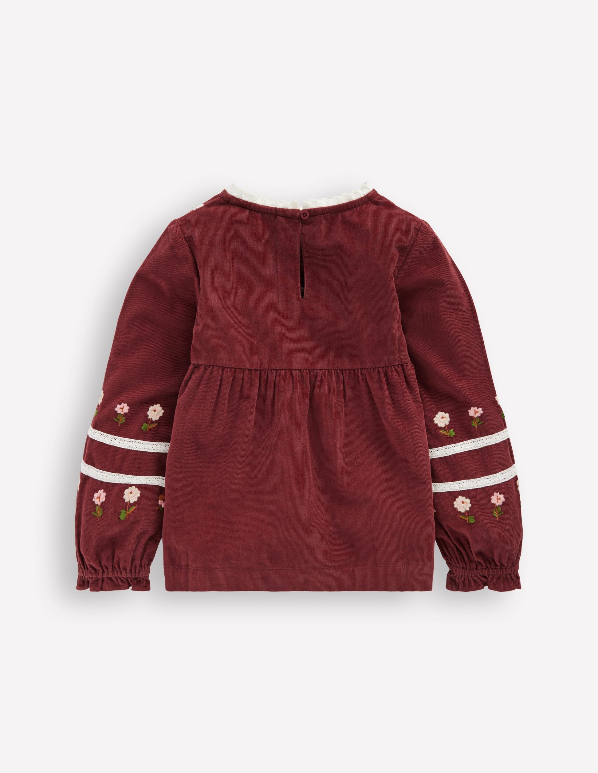 Embroidered Lace Top-Chestnut Embroidery-6