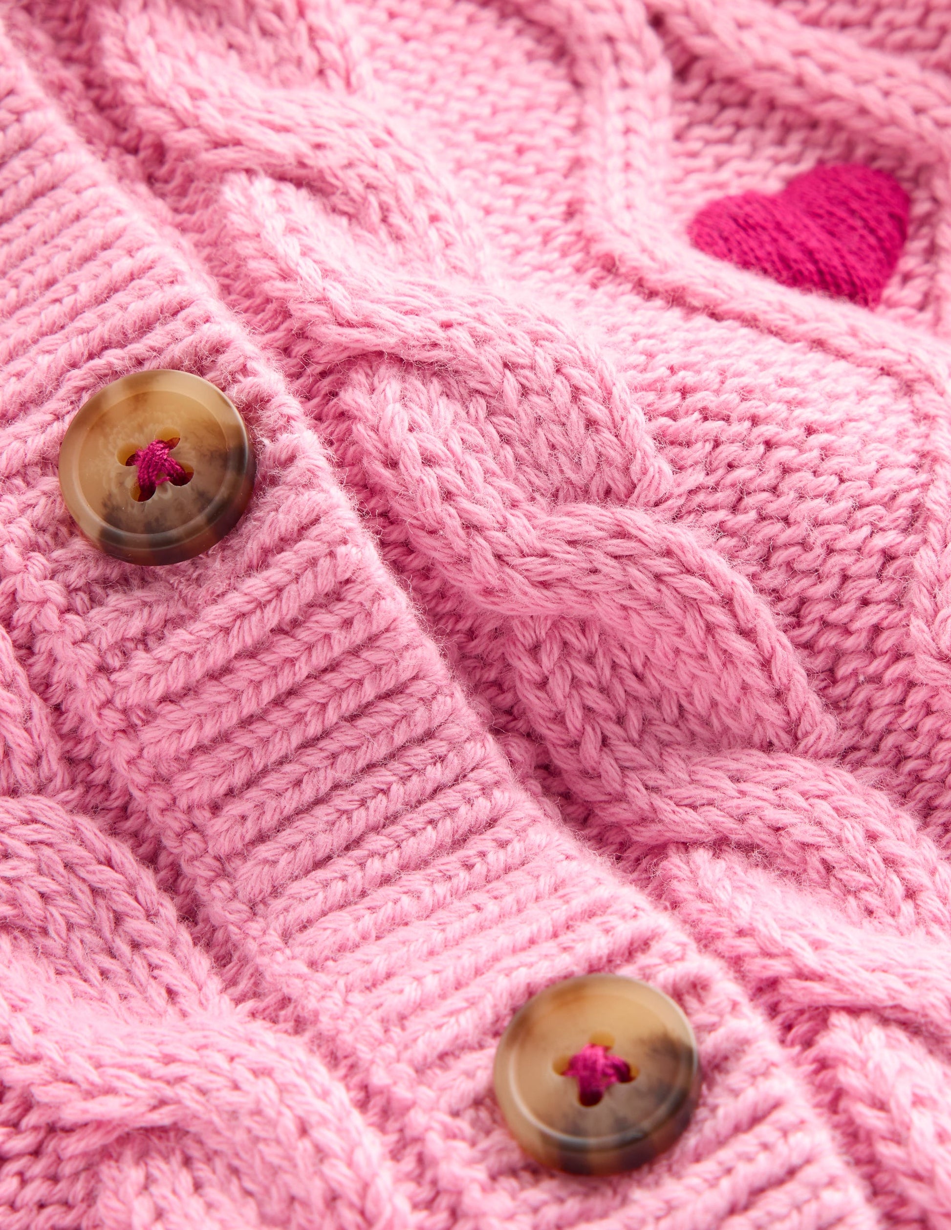 Cable Knitted Jacket-Formica Pink-4