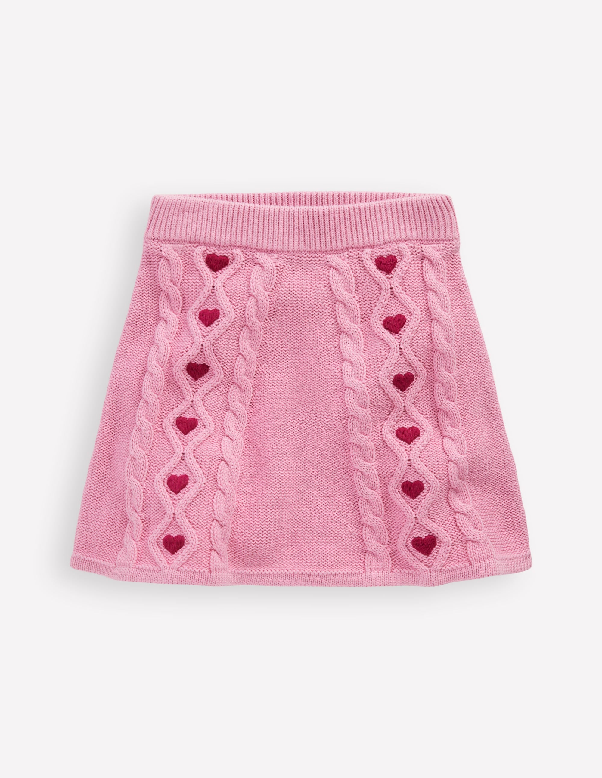 Cable Knitted Skirt-Formica Pink - Image 1