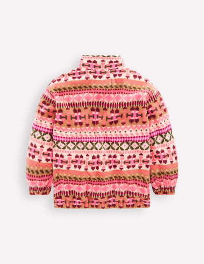 Cosy Geometric Fleece-Pink Aztec Geo-3