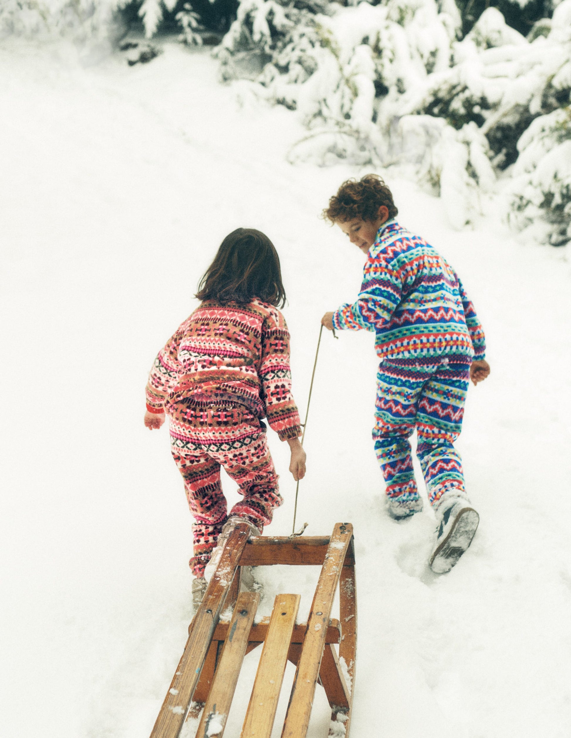 Cosy Geometric Fleece-Pink Aztec Geo-1