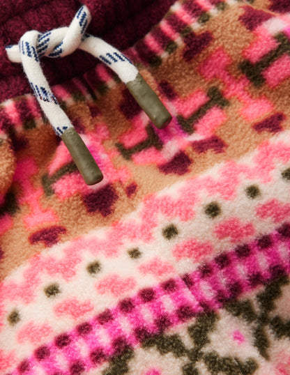 Fair Isle Joggers-Pink Aztec Geo-3