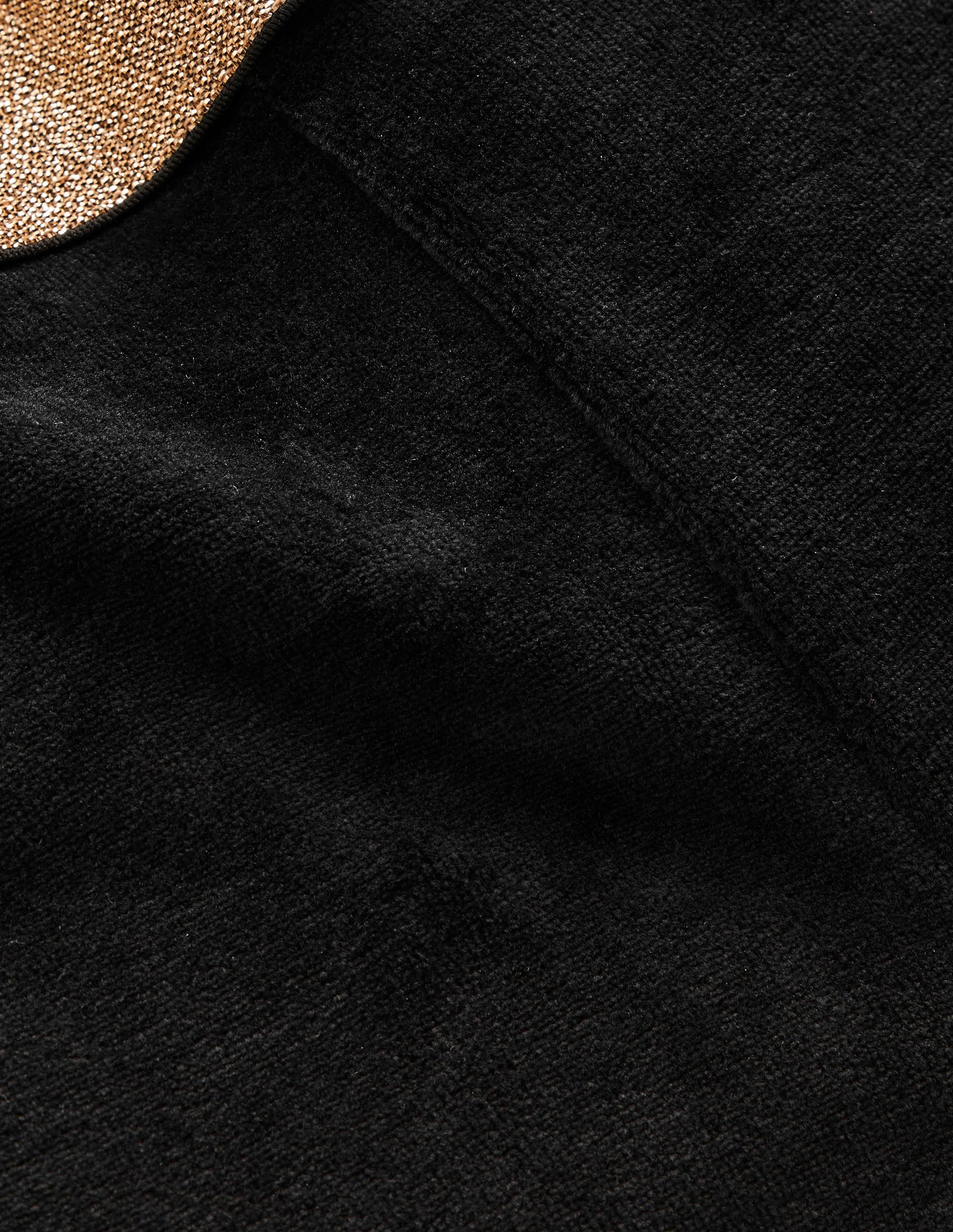 Velvet Flared Leggings-Black-3