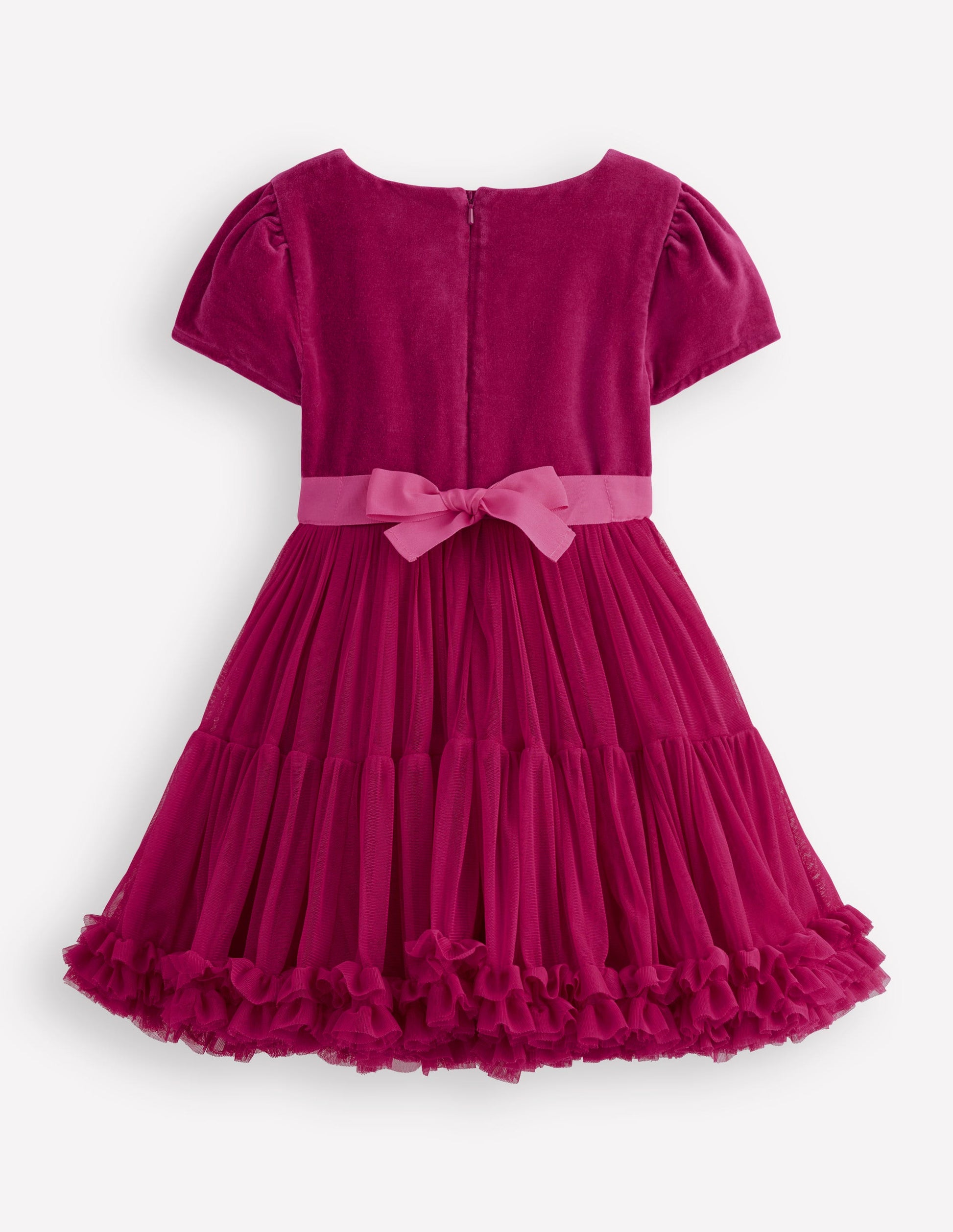 Full Skirt Occasion Dress-Cherry Jam-2
