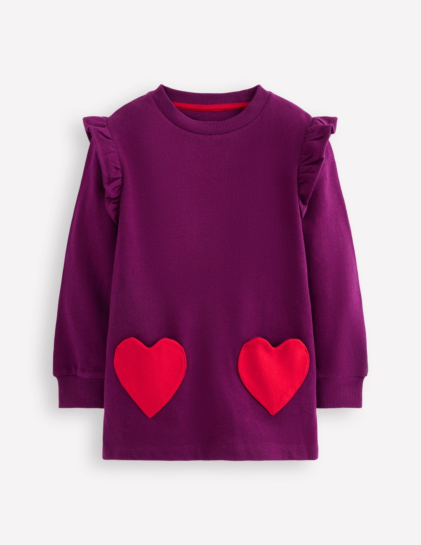 Heart Pocket Tunic-Deep Wisteria Hearts