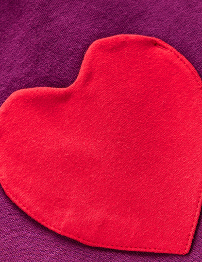 Heart Pocket Tunic-Deep Wisteria Hearts-3