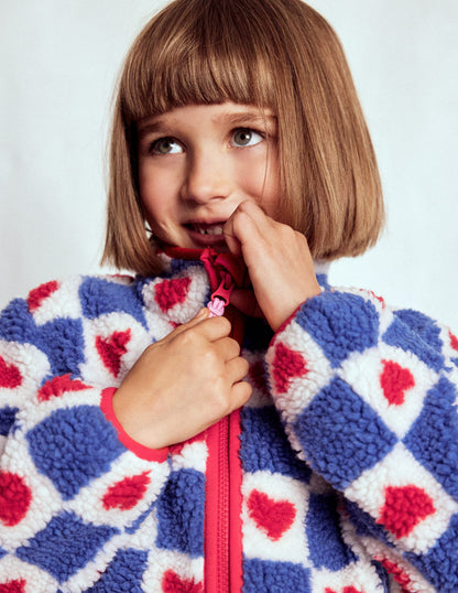 Eden Borg Zip-through Jacket-Blue Heart Stamp-3