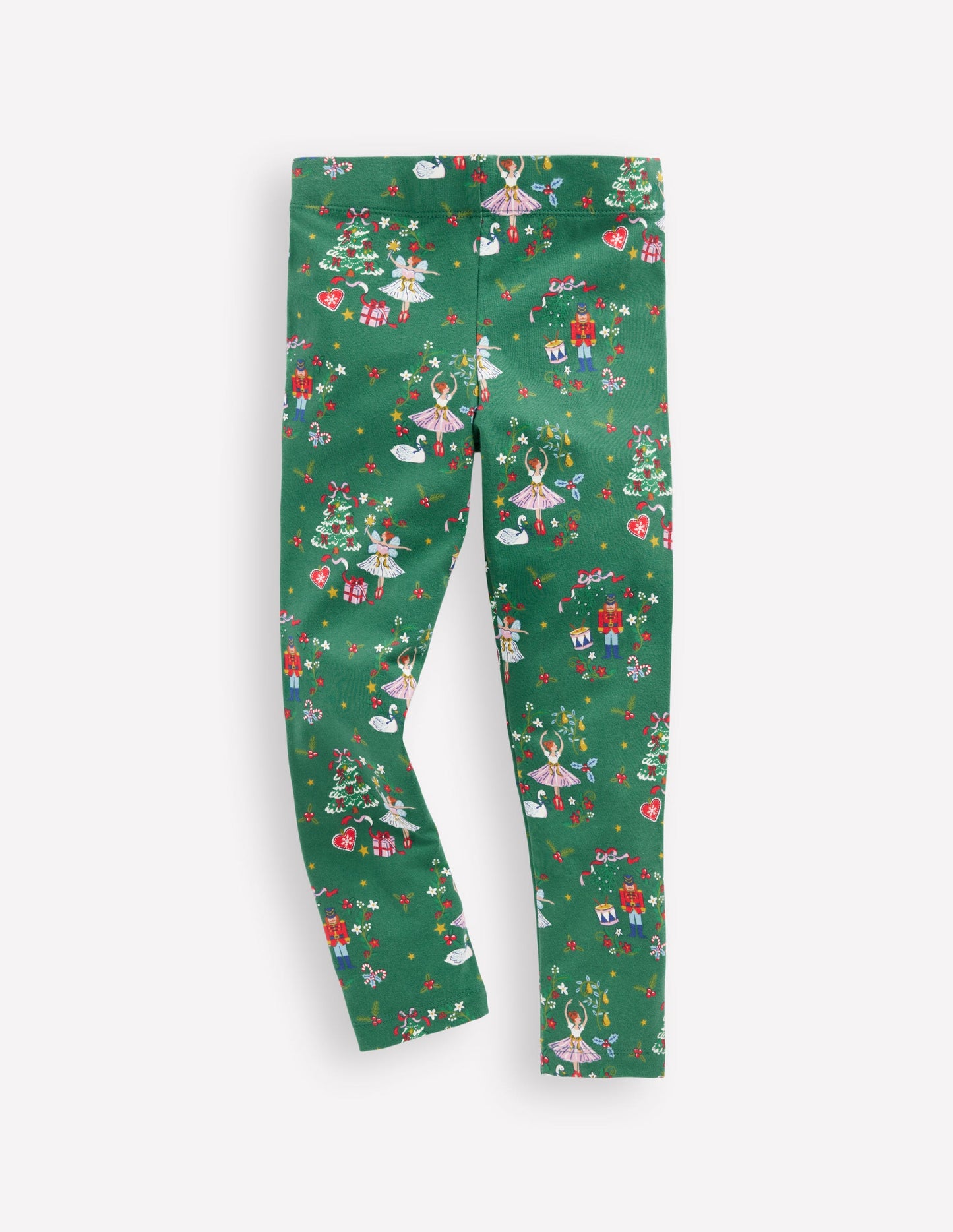 Fun Leggings-Jewel Green Christmas