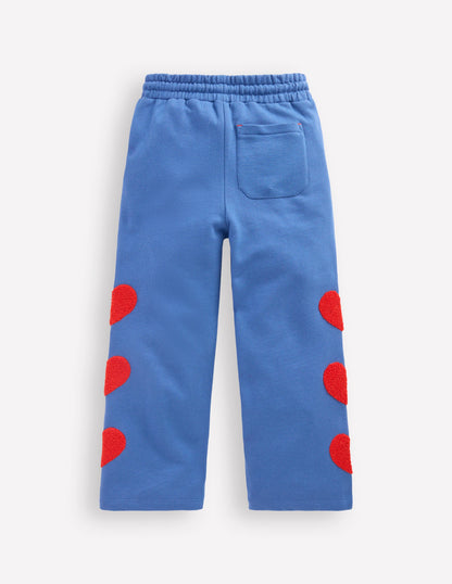 Bobbie Appliqué Joggers-Bluejay Hearts-4
