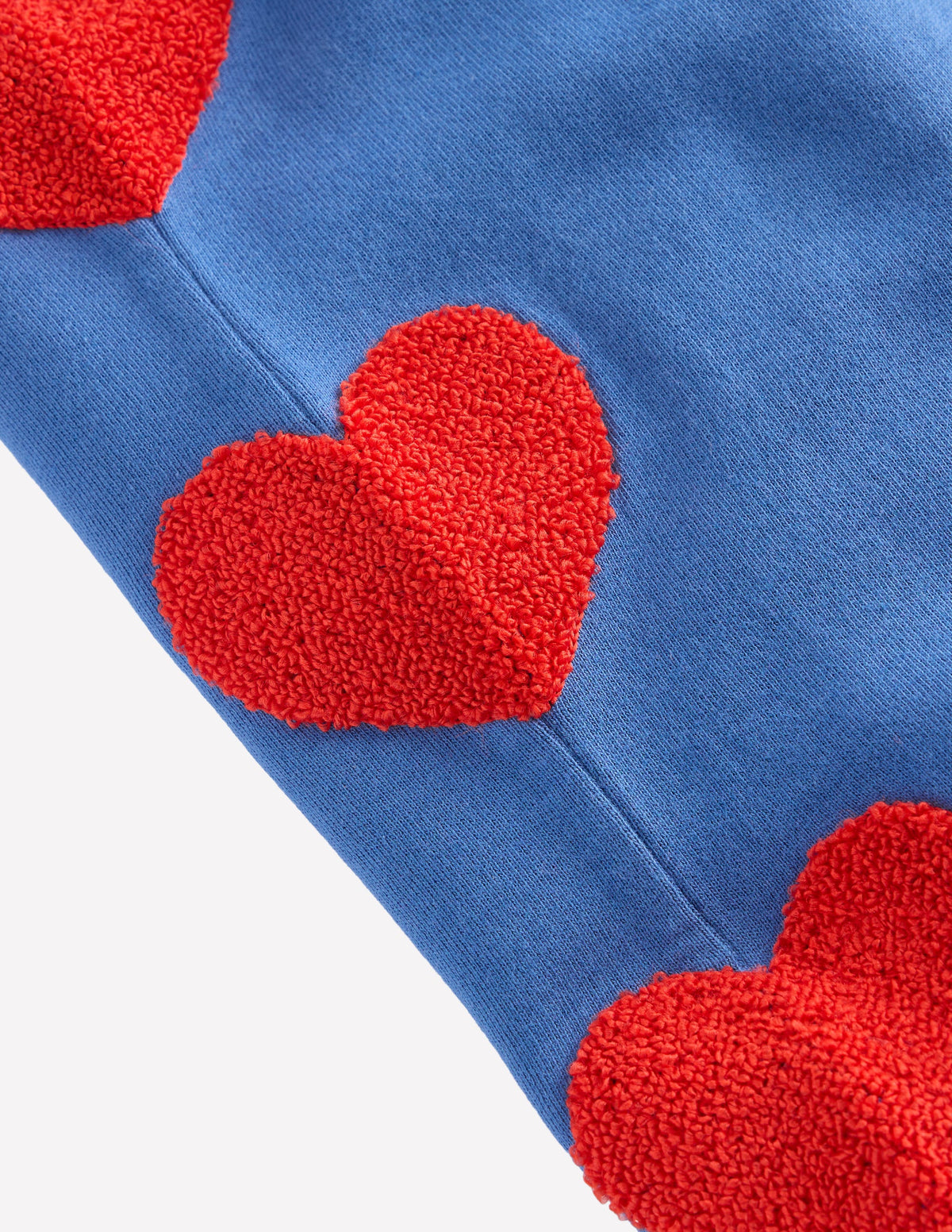 Bobbie Appliqué Joggers-Bluejay Hearts - Image 5