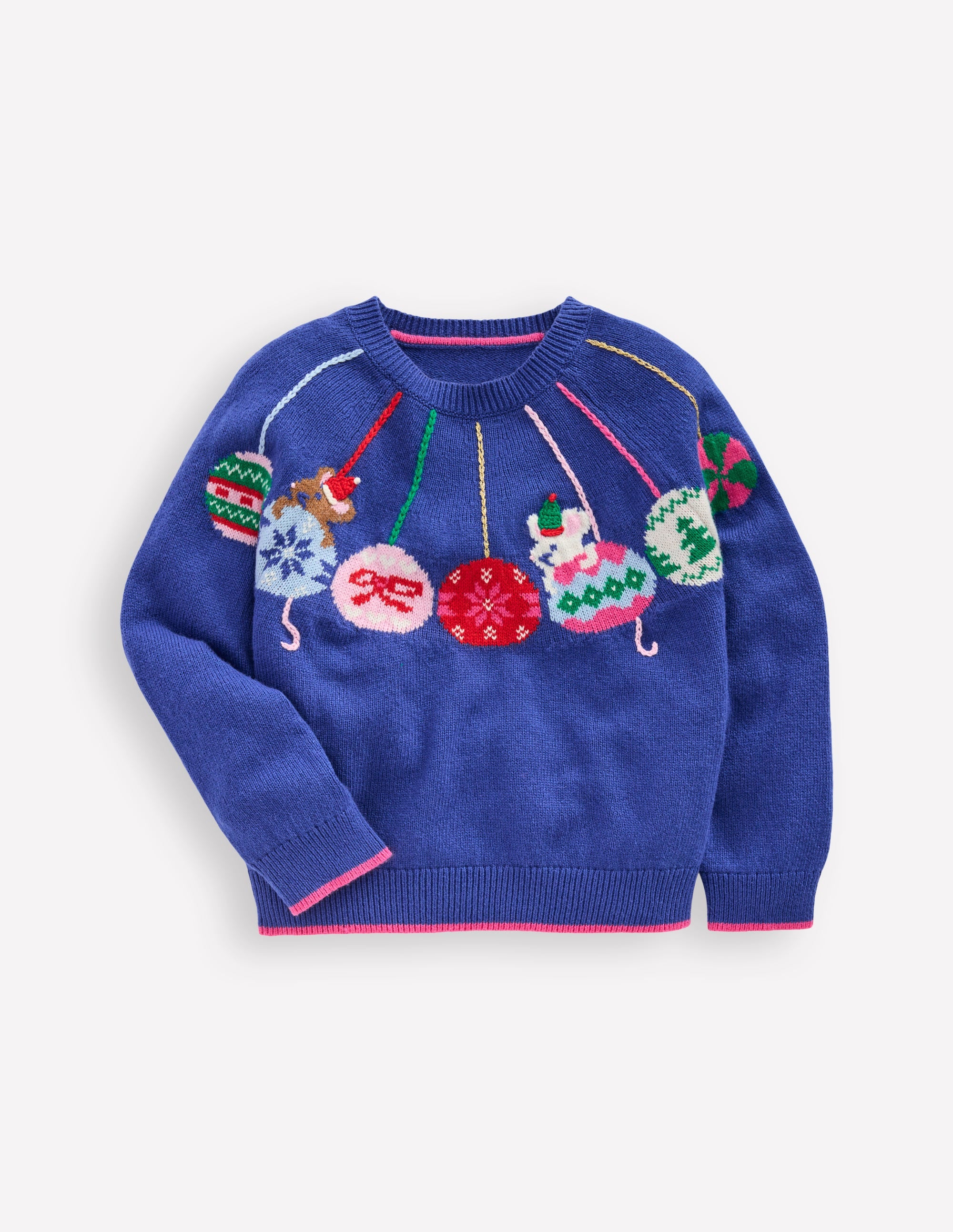 Fun Logo Jumper-College Navy Baubles - Image 3