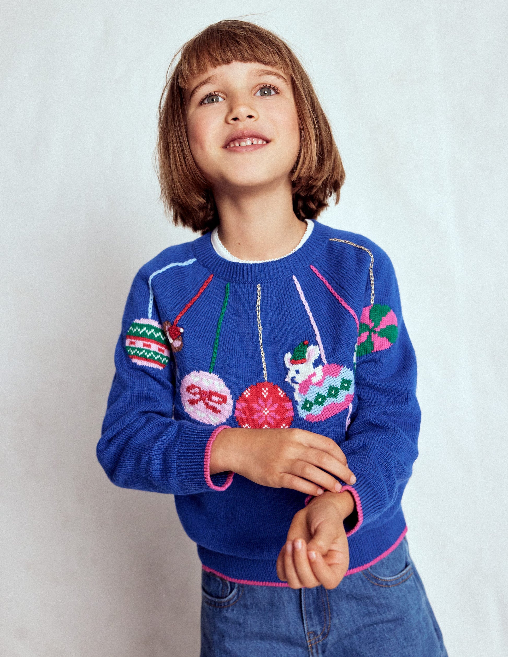 Fun Logo Jumper-College Navy Baubles-1