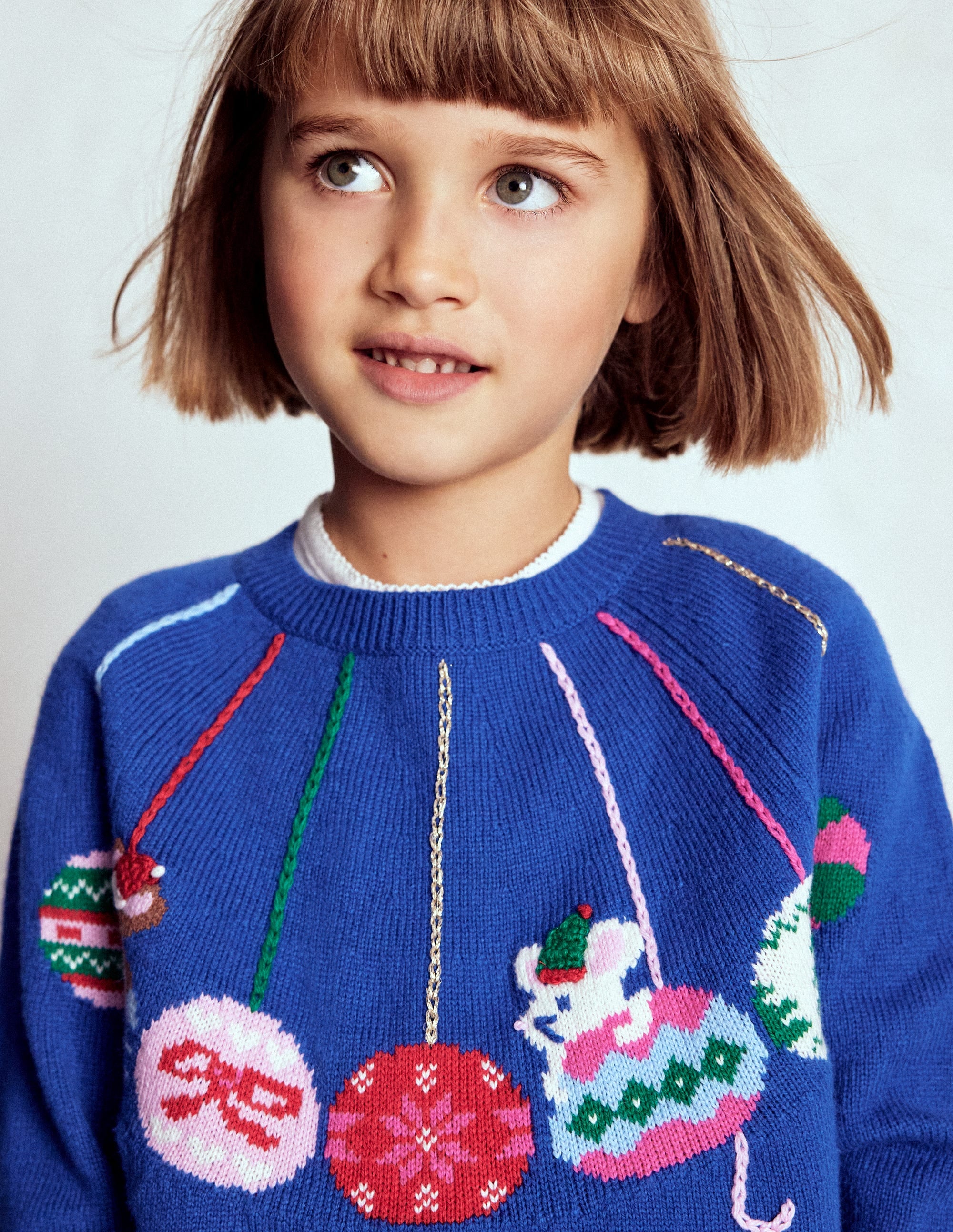 Fun Logo Jumper-College Navy Baubles - Image 2