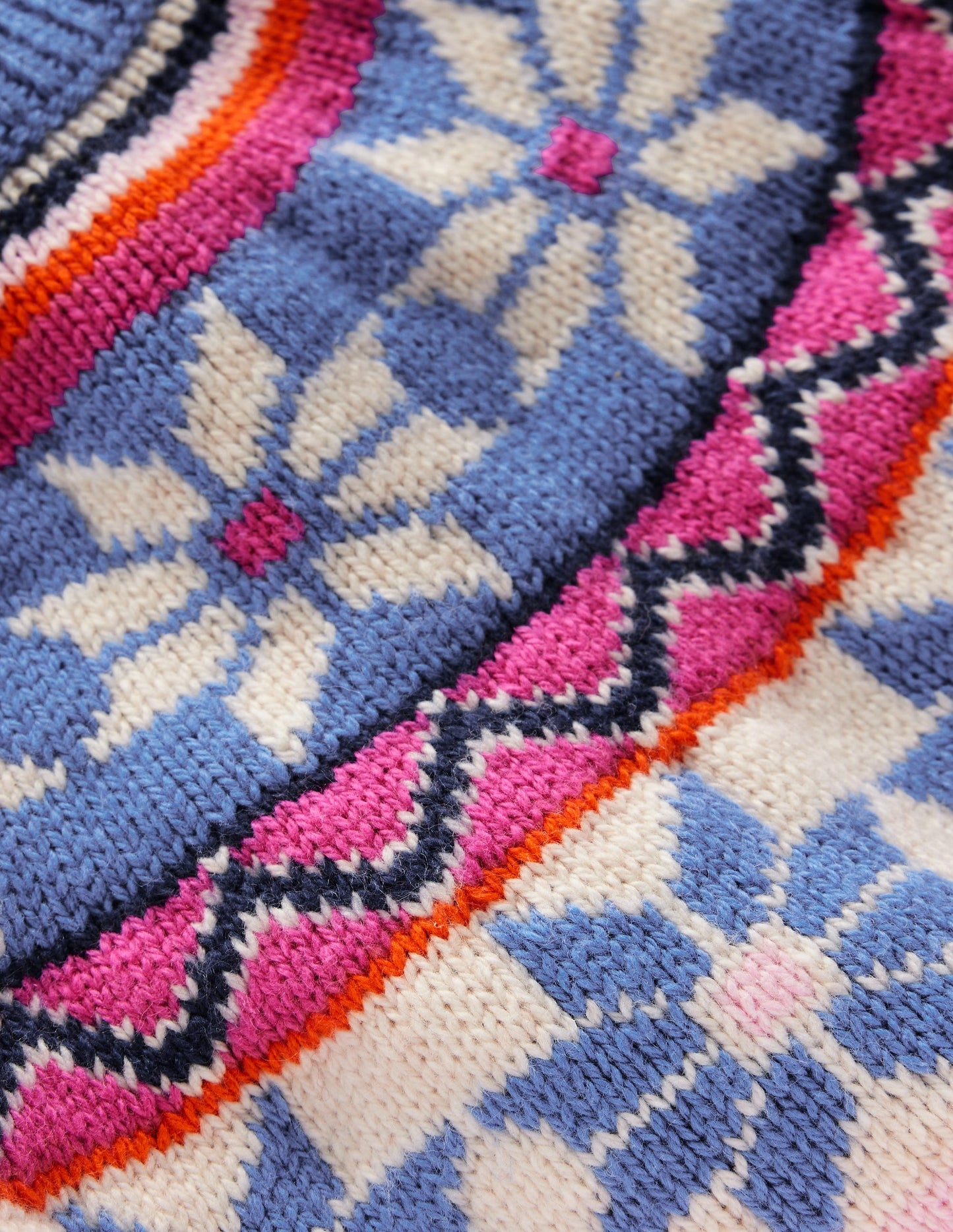 Eleanor Fair Isle Jumper-Blooming Pink