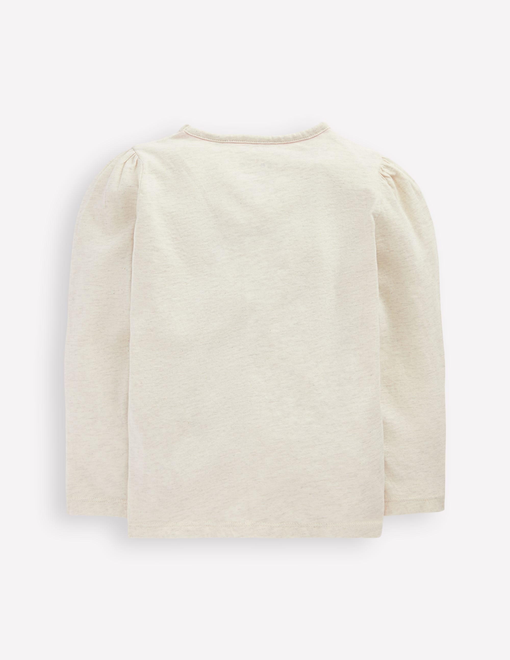 Puff Sleeve Appliqué  T-shirt-Ruffle Heart - Image 4