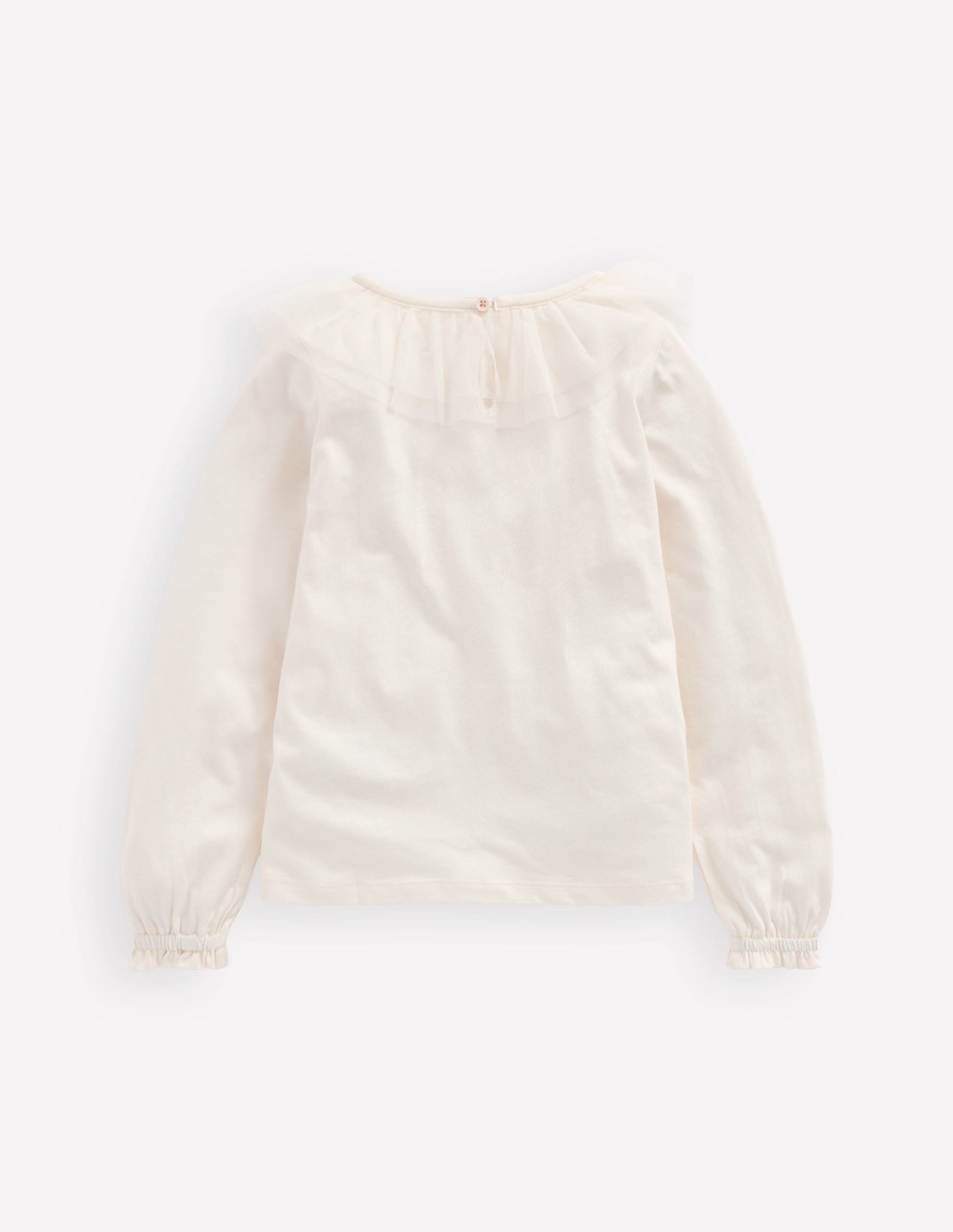 Tulle Jersey Top-Soft Ivory-5