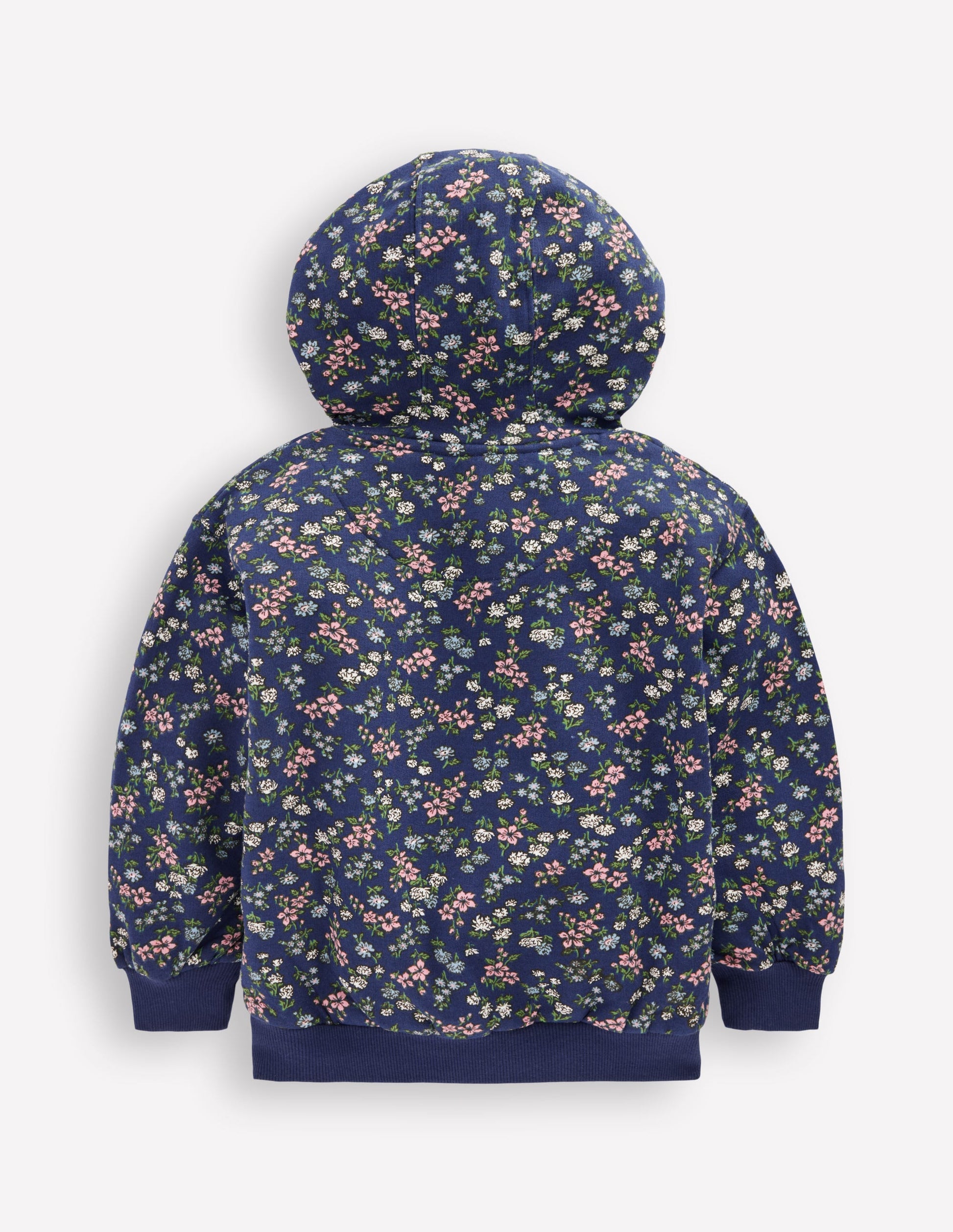 Printed Hoodie-Starboard Blue Meadow Floral-3