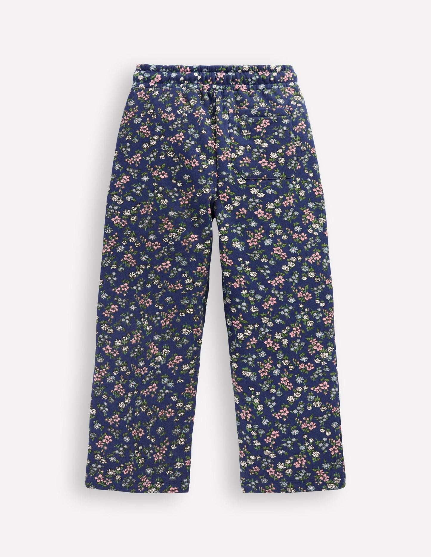 Wide Leg Printed Jogger-Starboard Blue Meadow Floral